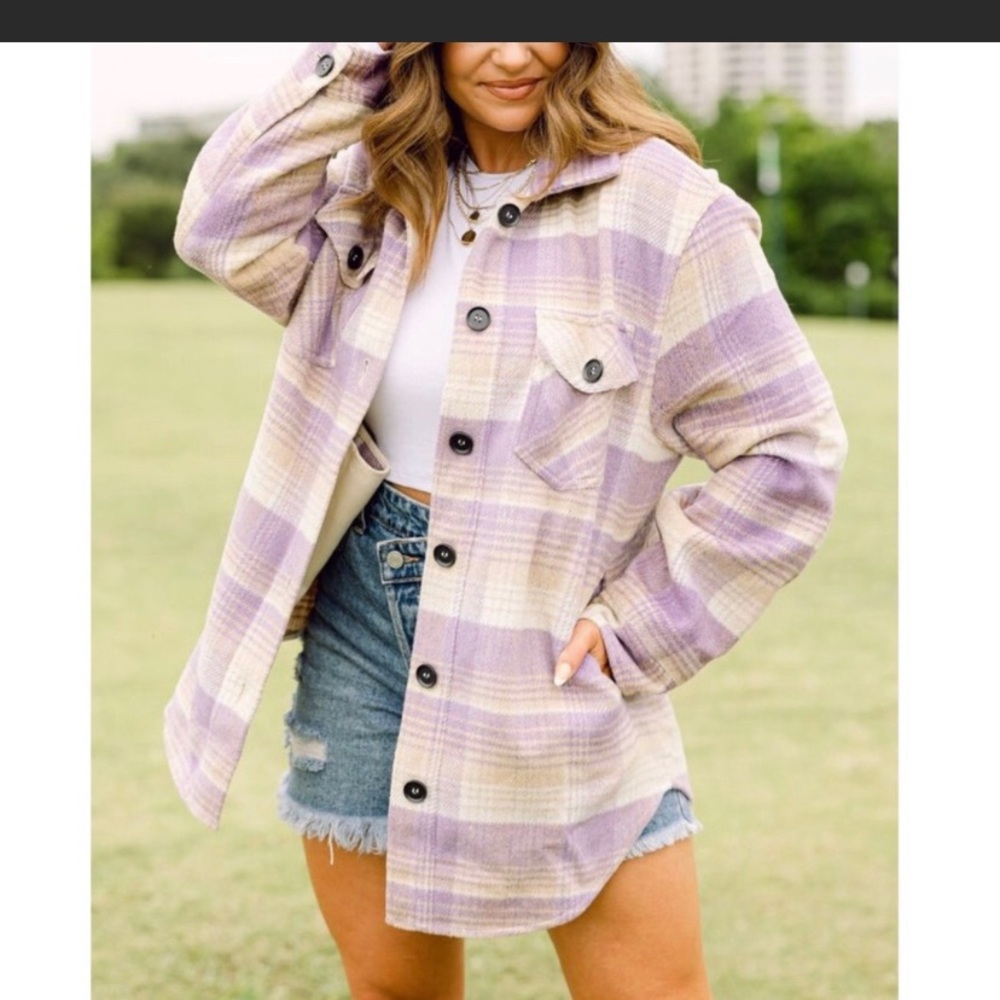 Lilac shacket